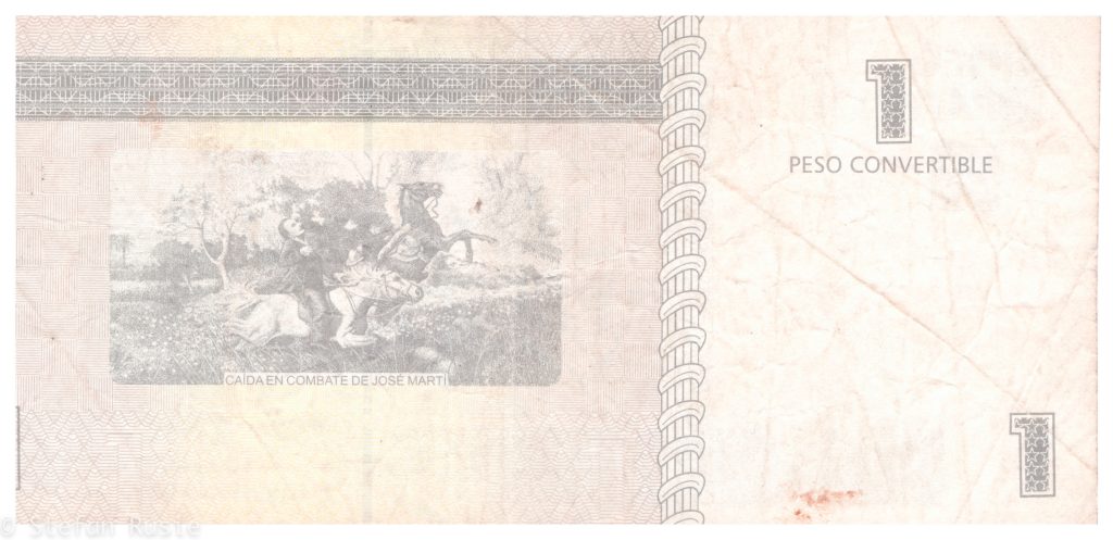 Revers 1 peso converibil Cuba 2016